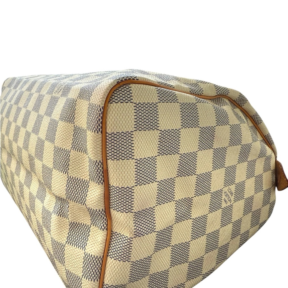 AUTHENTIC Louis Vuitton: Speedy 30 Damier Azur - Picture 8 of 16